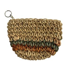 Woven zipper wallet